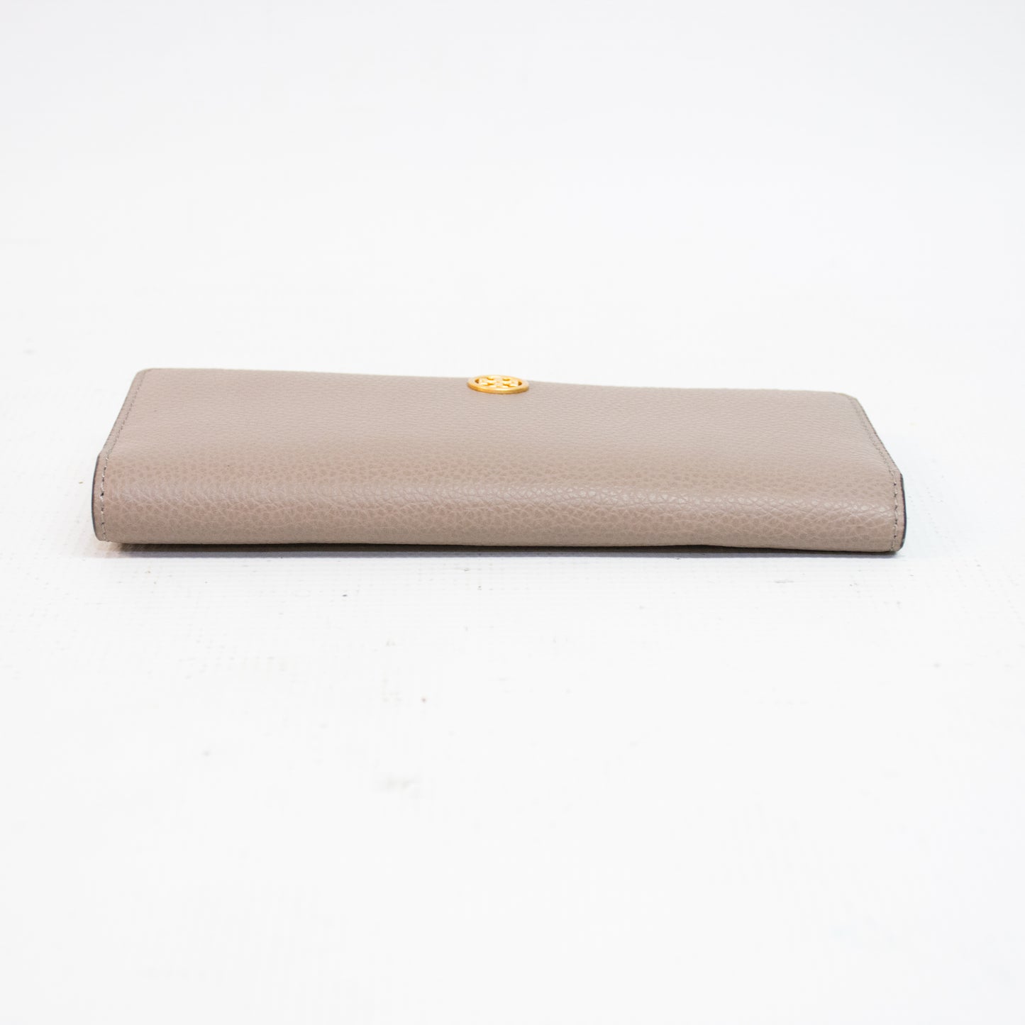 Tory Burch Robinson Pebbled Zip Slim Wallet