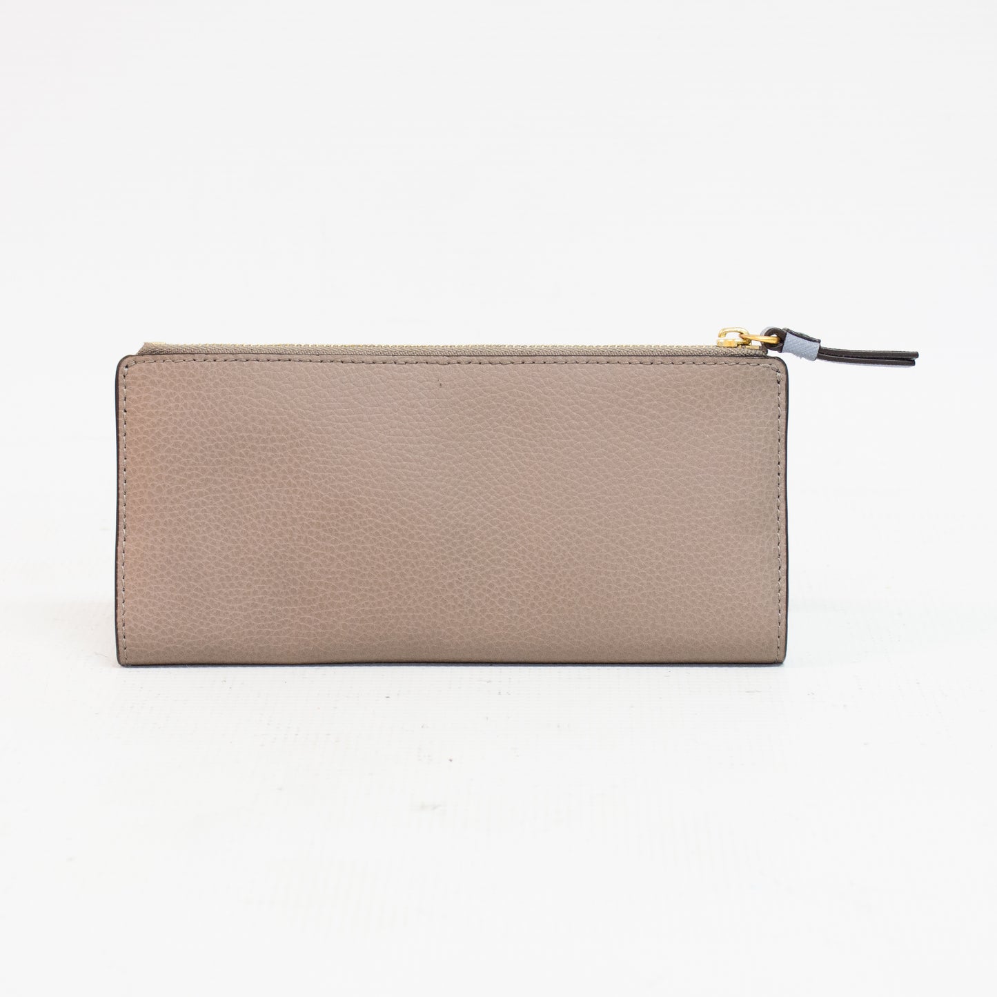 Tory Burch Robinson Pebbled Zip Slim Wallet