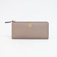 Tory Burch Robinson Pebbled Zip Slim Wallet
