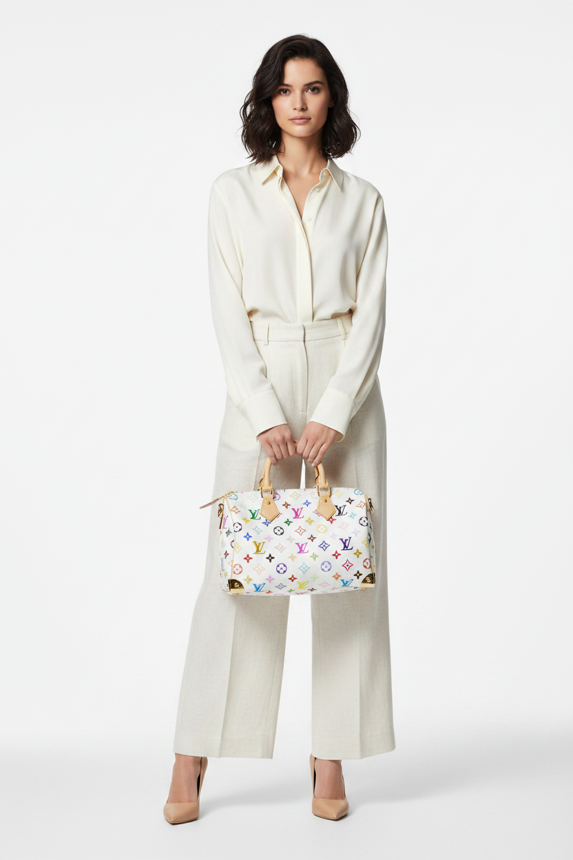 Louis Vuitton TM Speedy Bandouliere 25 Monogram Multicolor Handbag - M13085