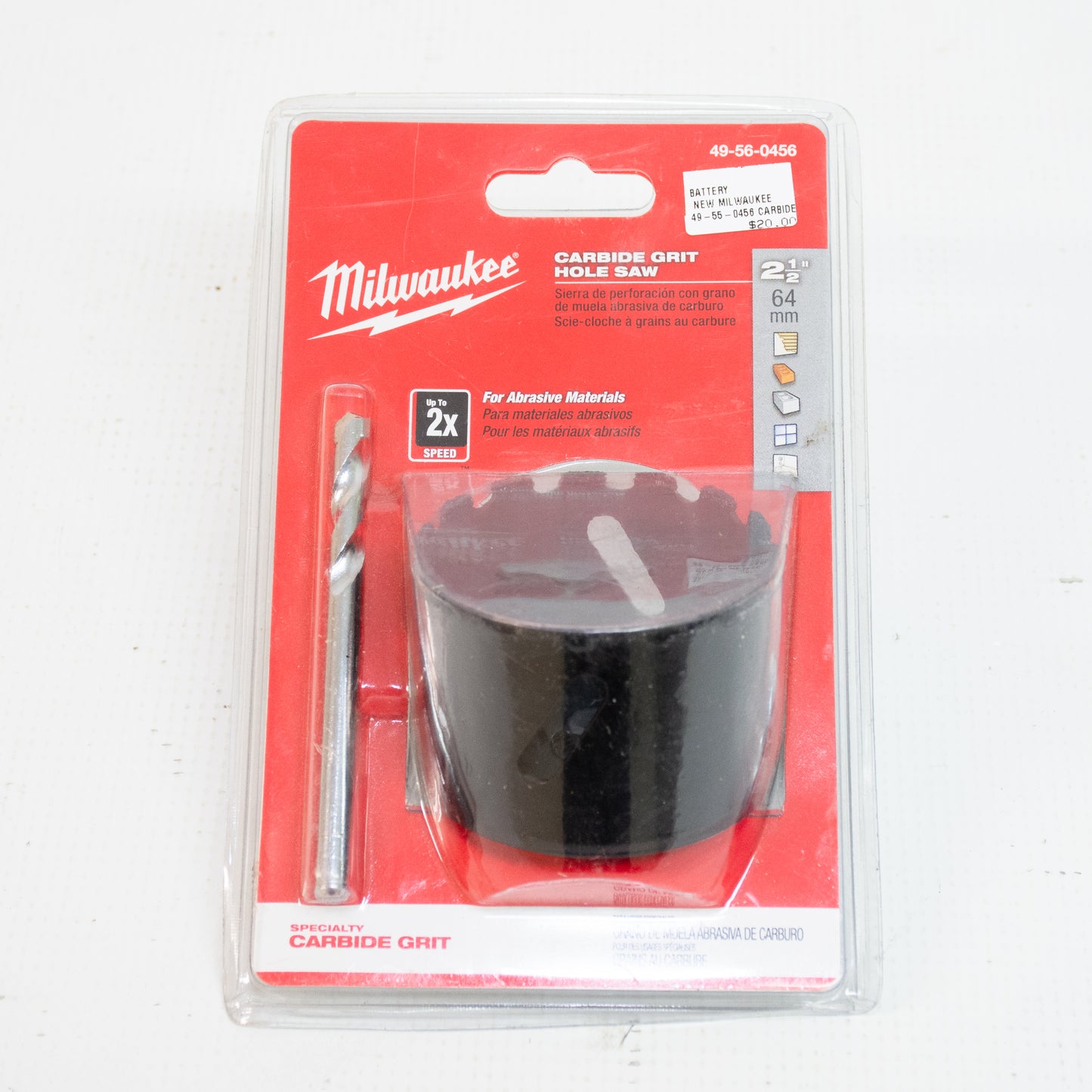 Milwaukee 49-55-0456 Carbide Grit Hole Saw