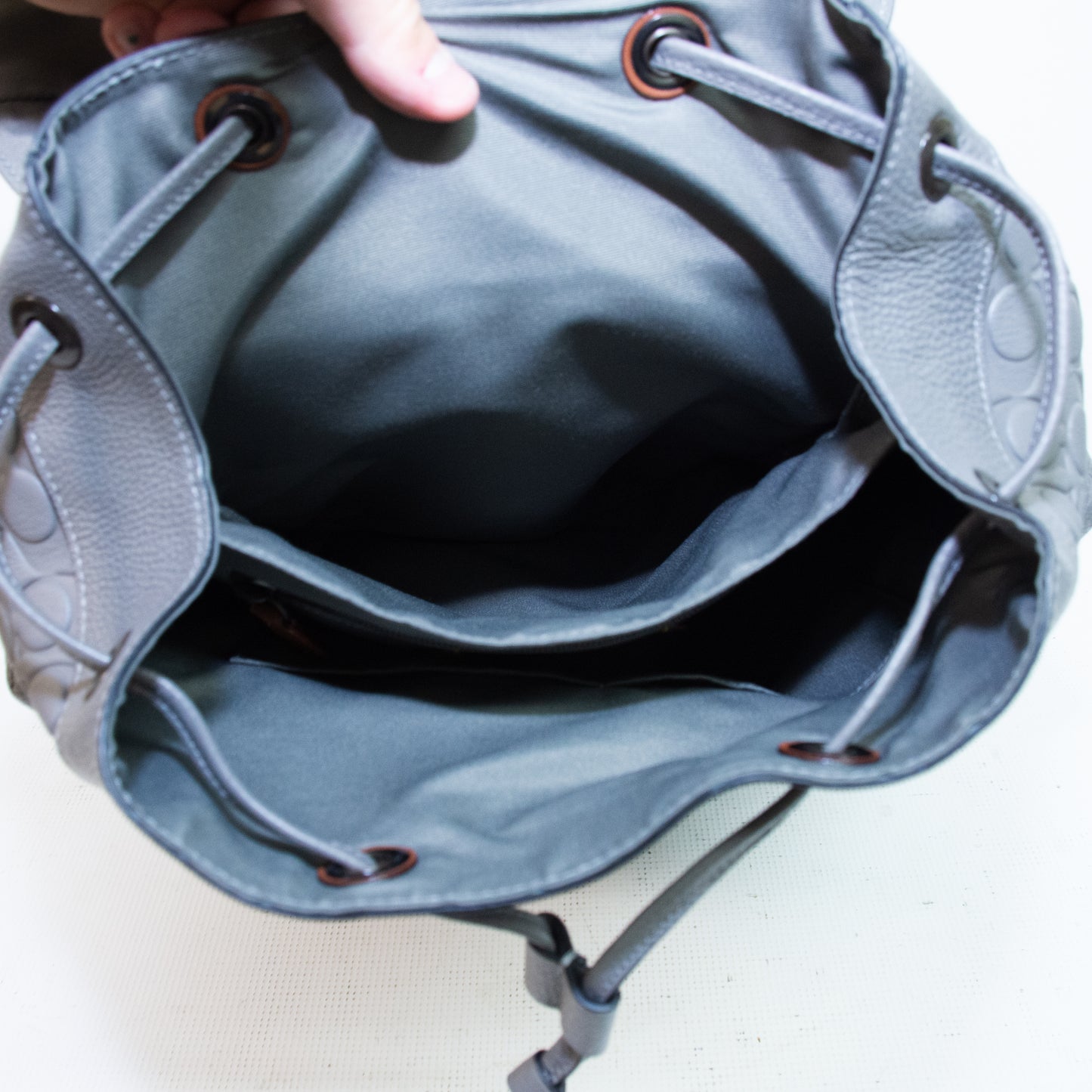 Coach CAK26 Warner Signature Leather Backpack
