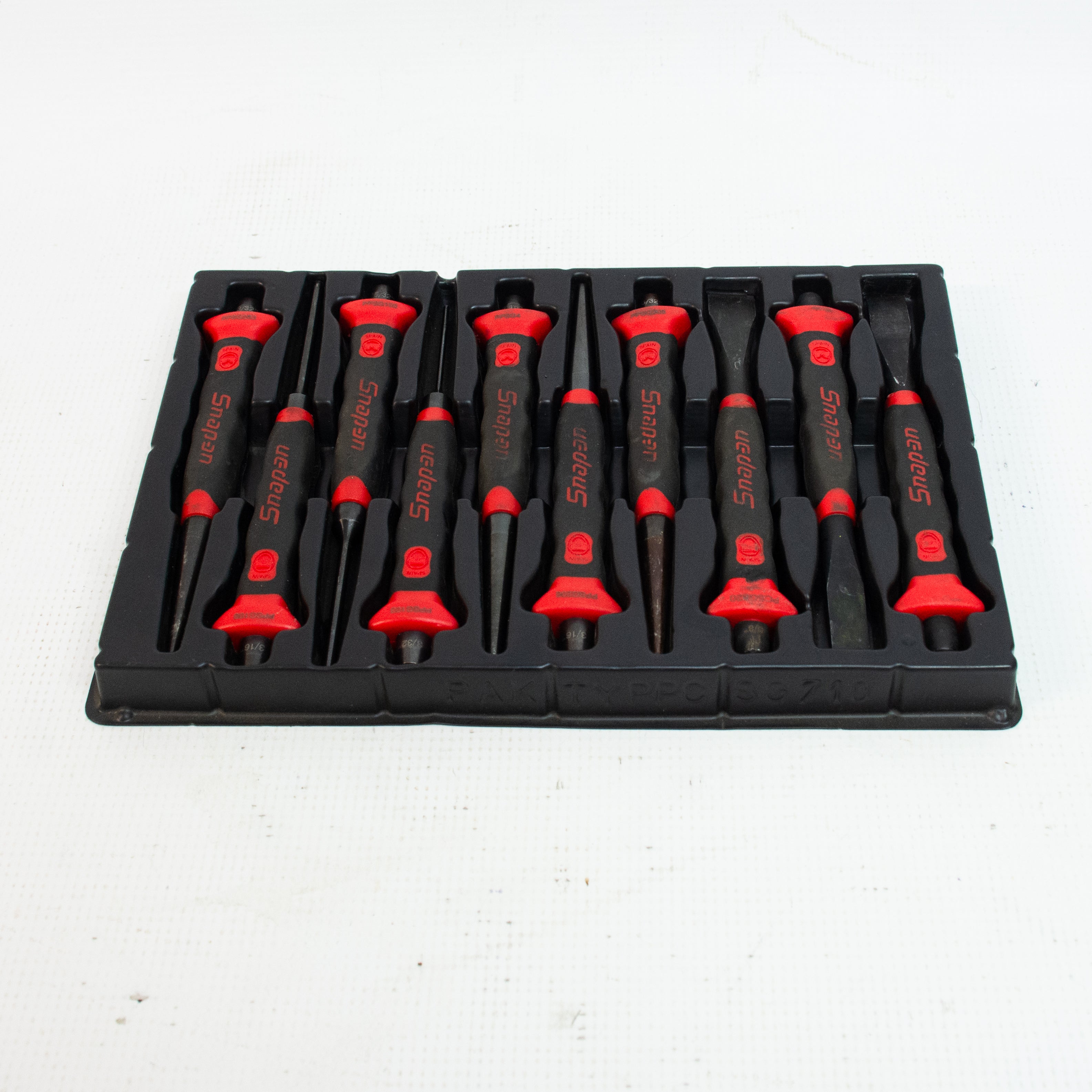 Snap-on PPCSG710R Red 10pc Soft Grip Punch & Chisel Set