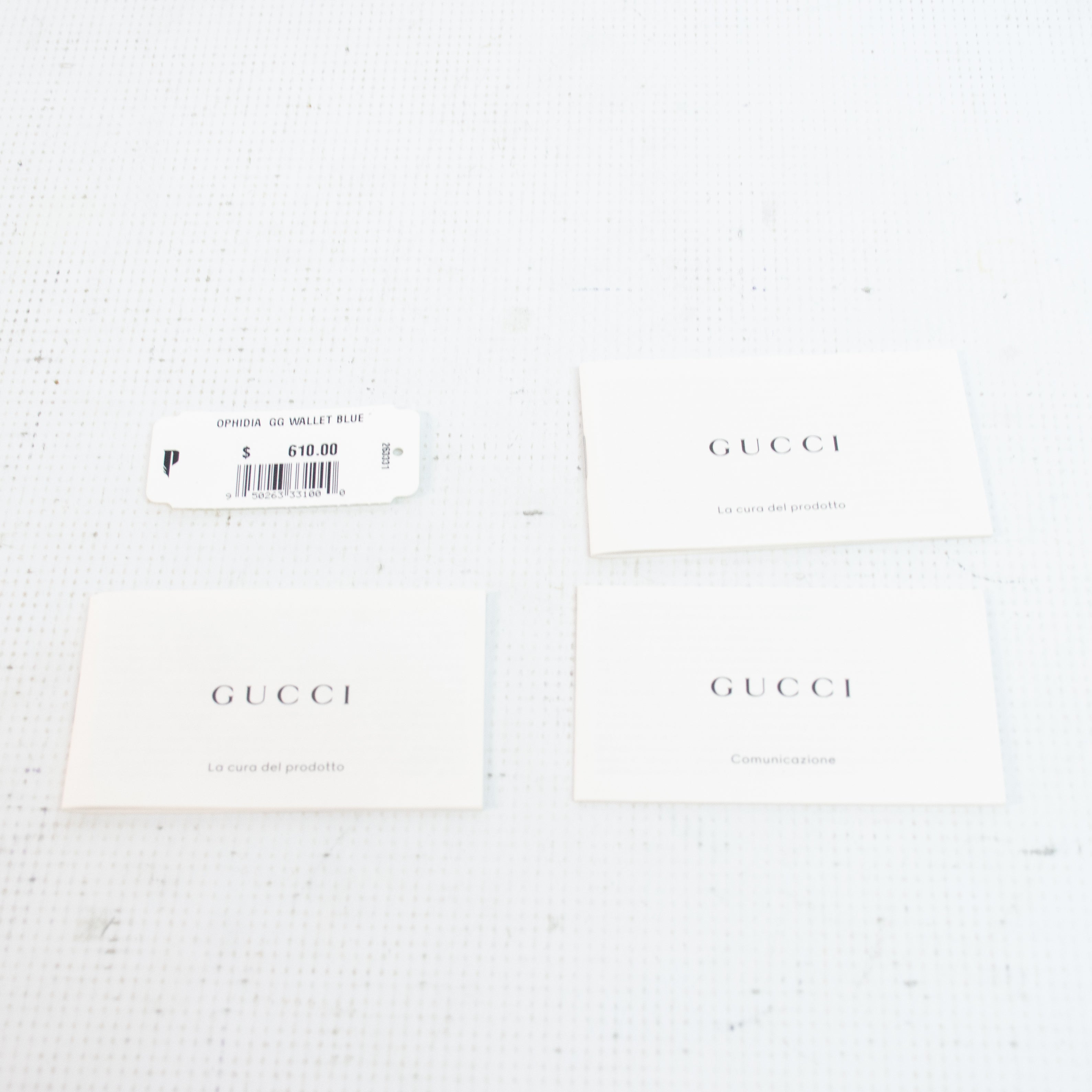 Gucci 732016 Ophidia GG Wallet - Blue