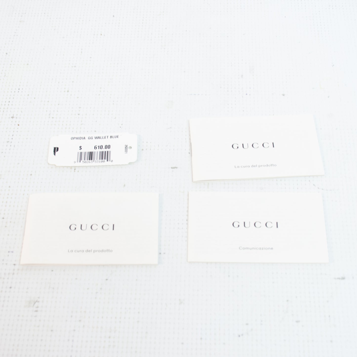 Gucci 732016 Ophidia GG Wallet - Blue