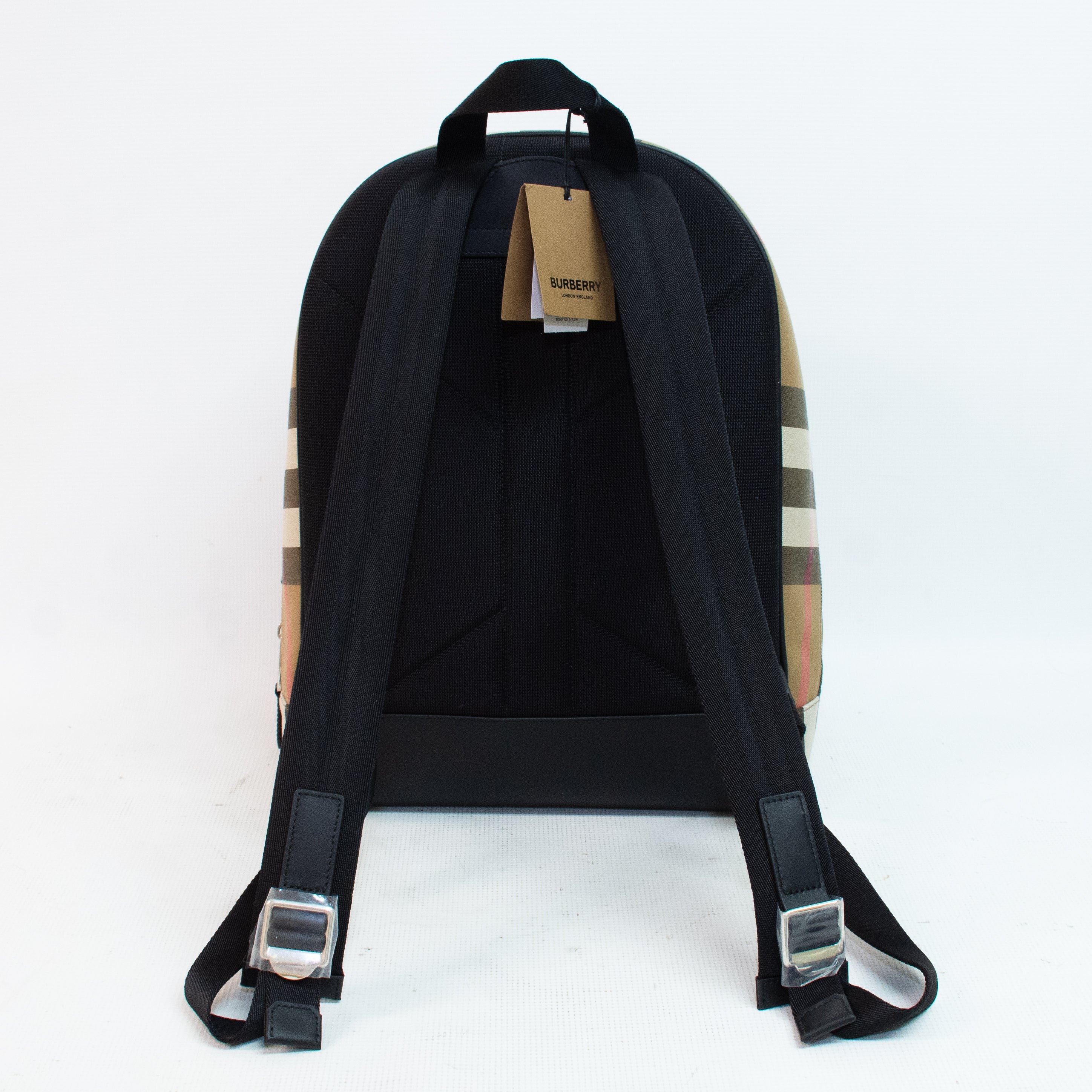 Burberry Jeff Check Canvas Backpack