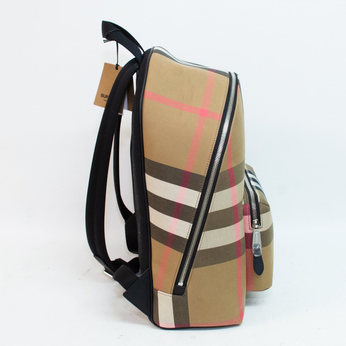 Burberry Jeff Check Canvas Backpack