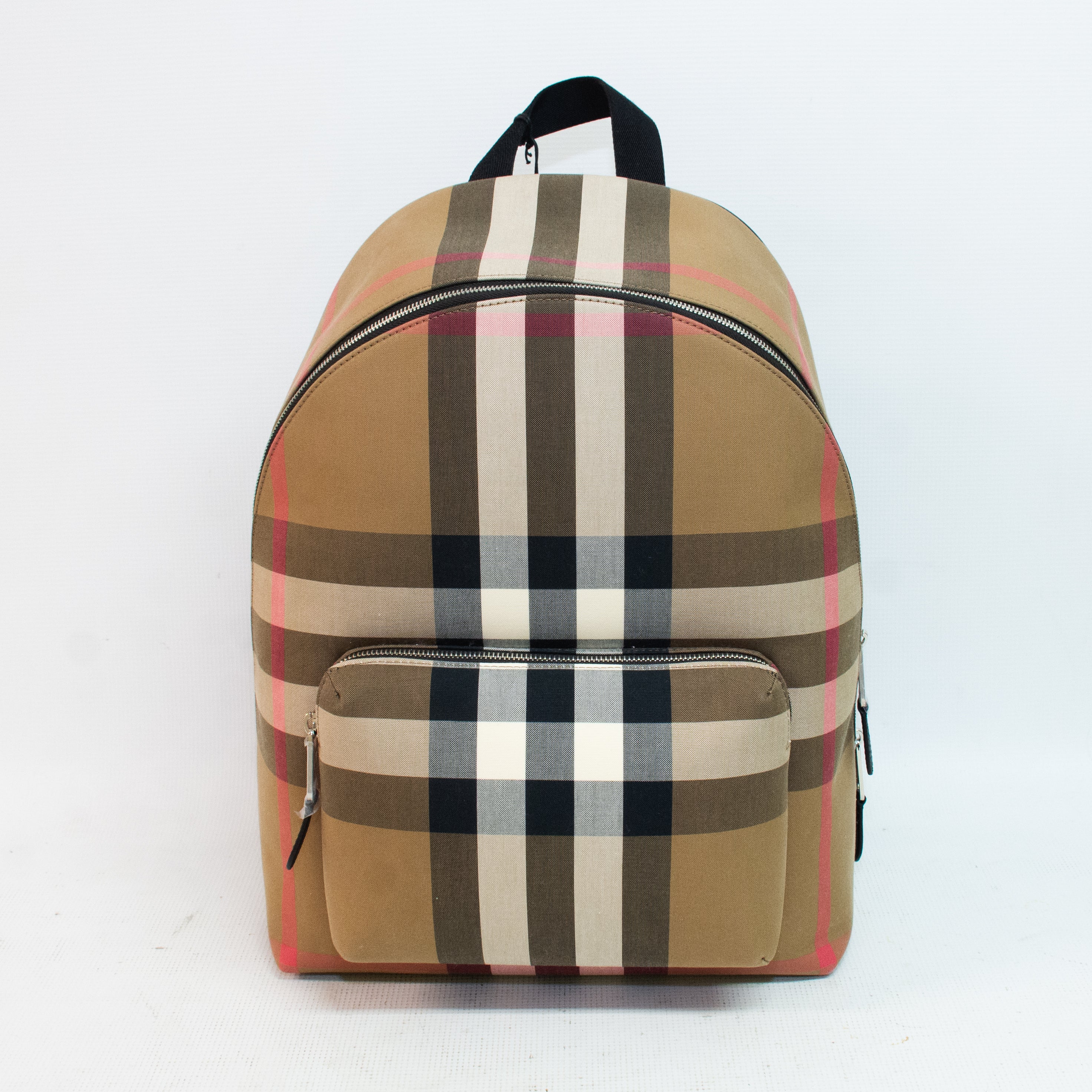Burberry Jeff Check Canvas Backpack