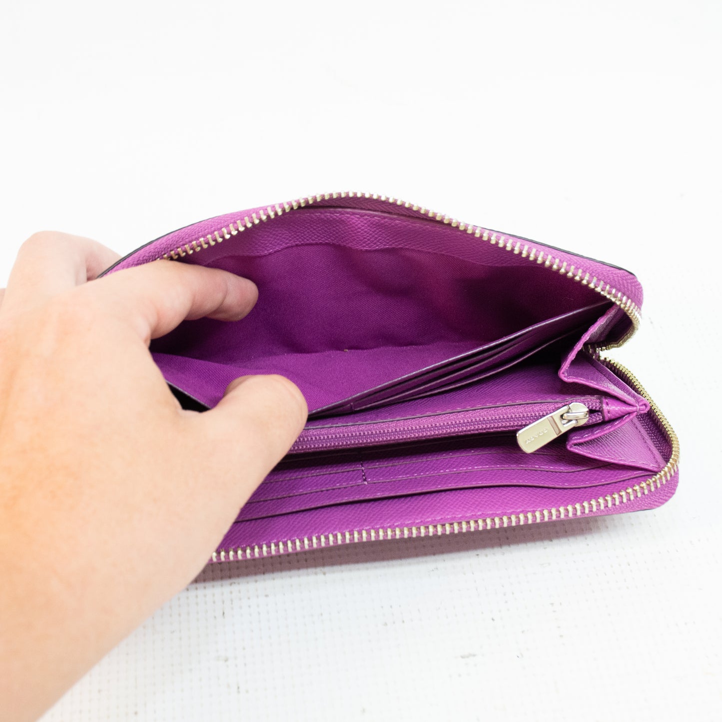 Coach Crossgrain Accordion Zip Wallet - F54007
