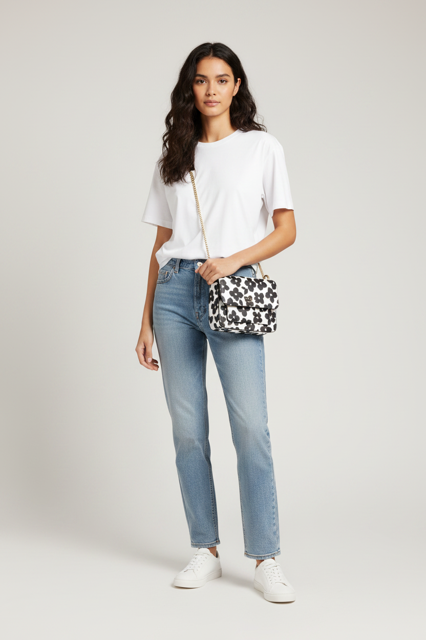 Kate Spade Remi Graphic Blooms Flap Cross Body Bag - WKR00555