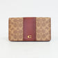 Coach C55862 Signature Tan/Rust Slim Wallet