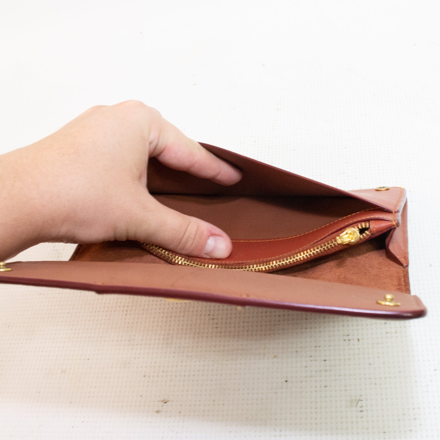 Coach C55862 Signature Tan/Rust Slim Wallet