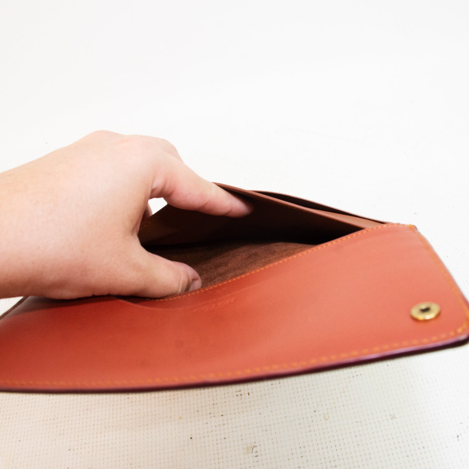 Coach C55862 Signature Tan/Rust Slim Wallet
