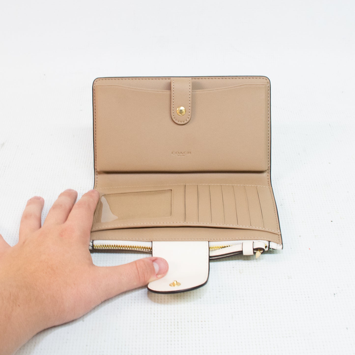Coach CR778 Long Insect Print Zip Around Wallet