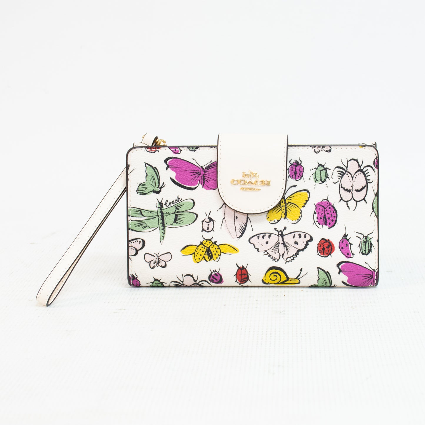 Coach CR778 Long Insect Print Zip Around Wallet