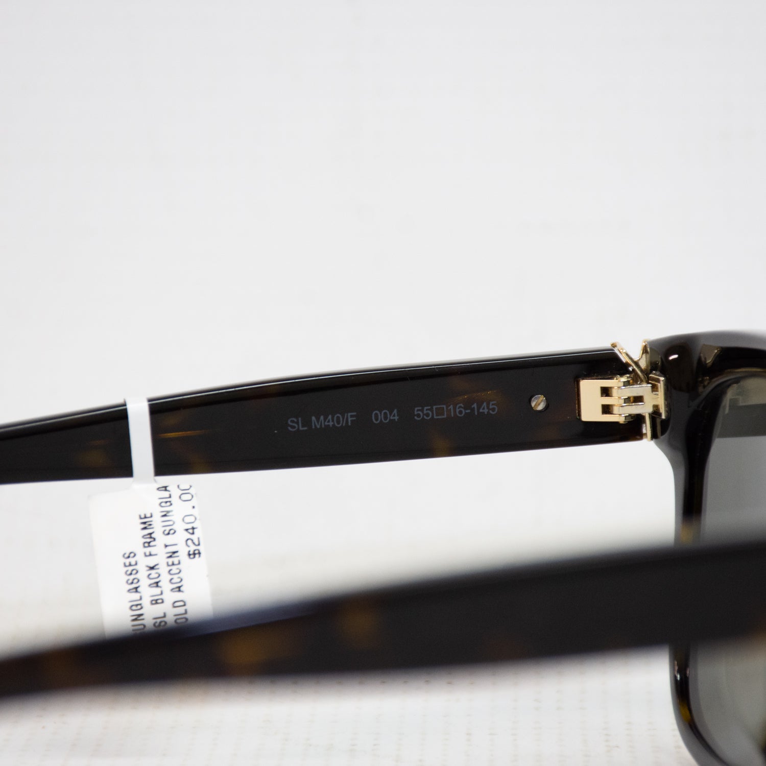Saint Laurent YSL Gold Accent Sunglasses - SWL M40F