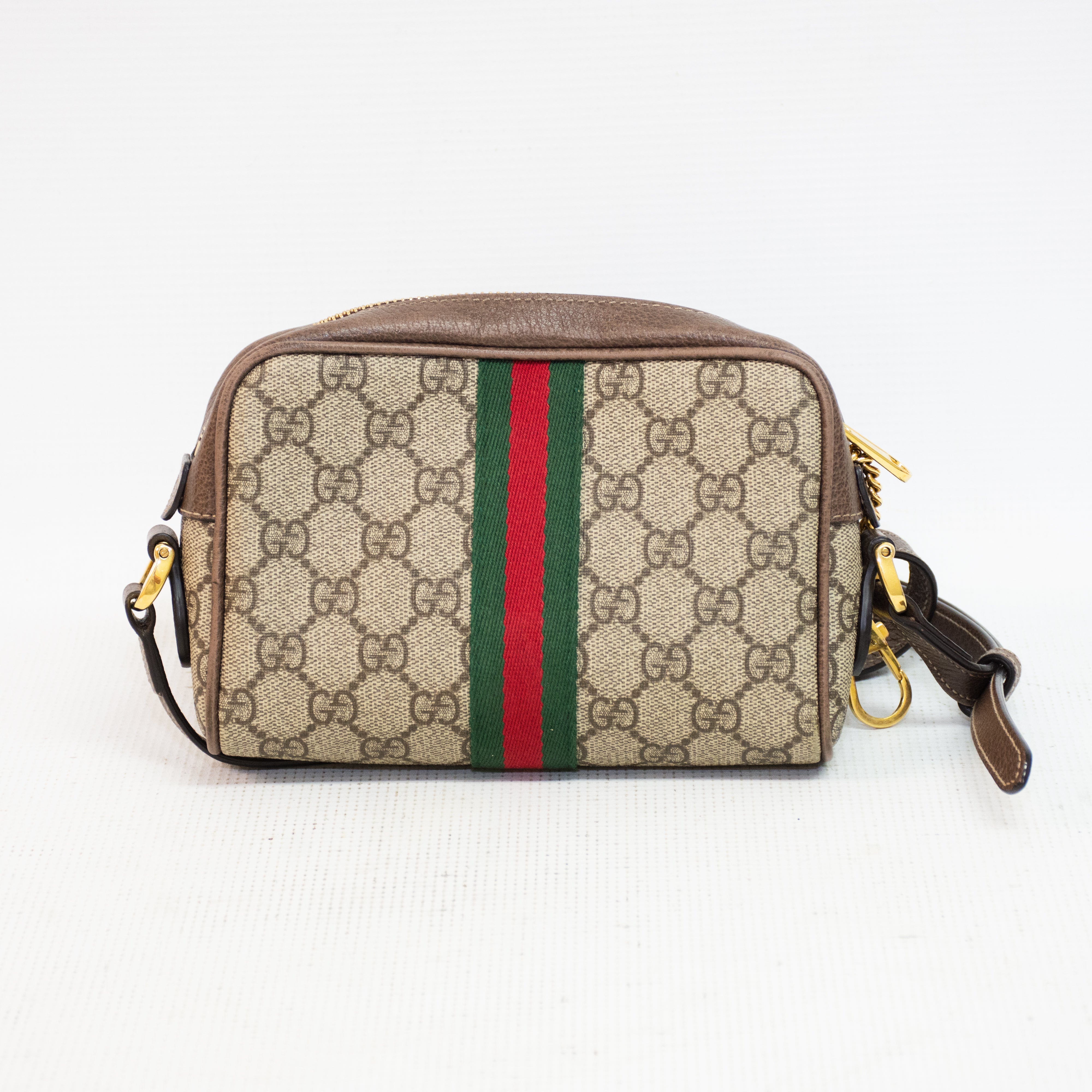 Gucci Ophidia Beige Mini GG Supreme Cross Body Bag - 517350
