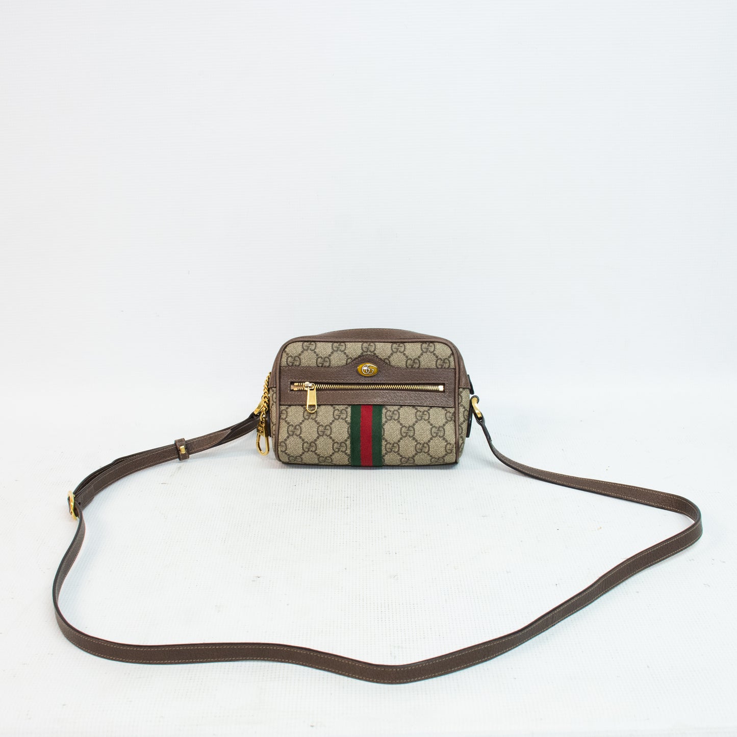 Gucci Ophidia Beige Mini GG Supreme Cross Body Bag - 517350