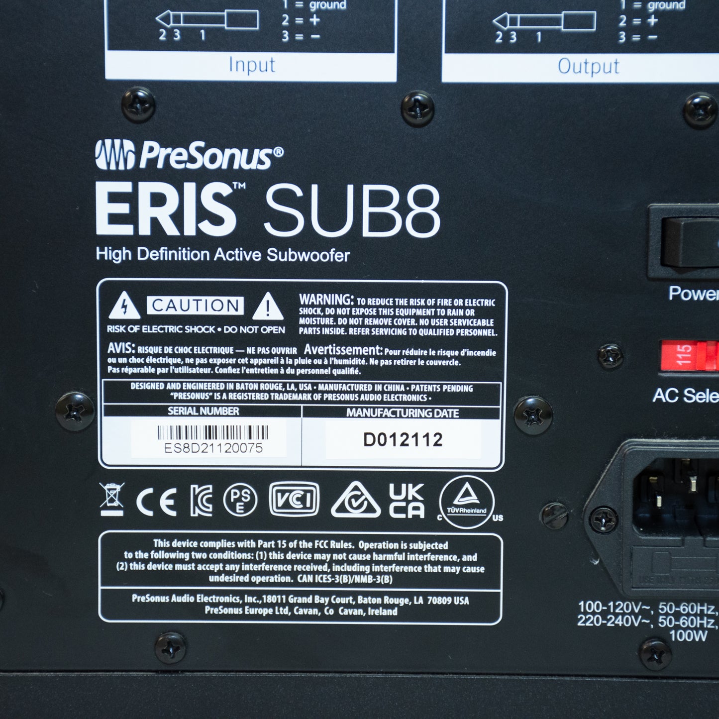 Presonus Eris Sub 8 Subwoofer