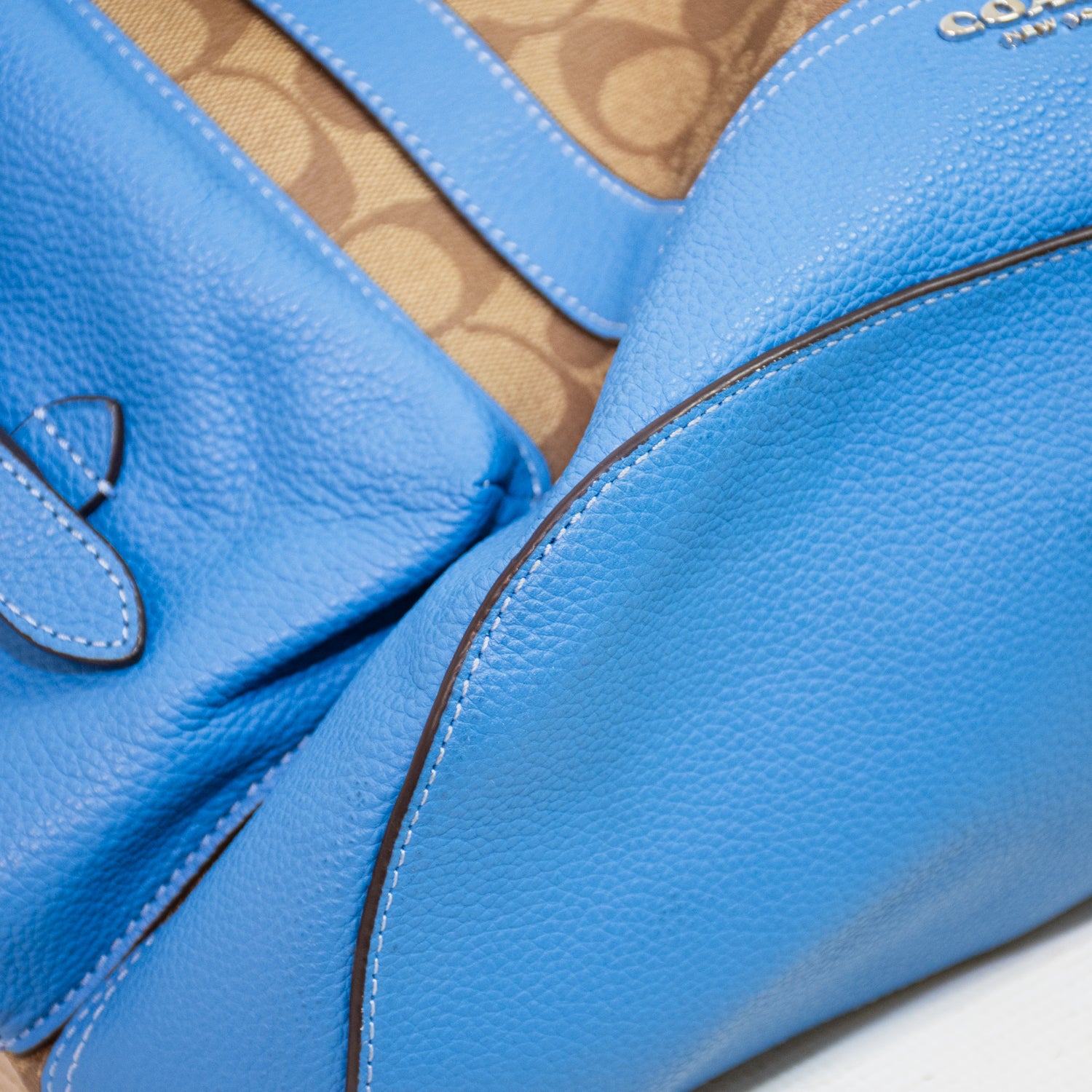 Coach CJ493 Hudson Blue/Brown Backpack