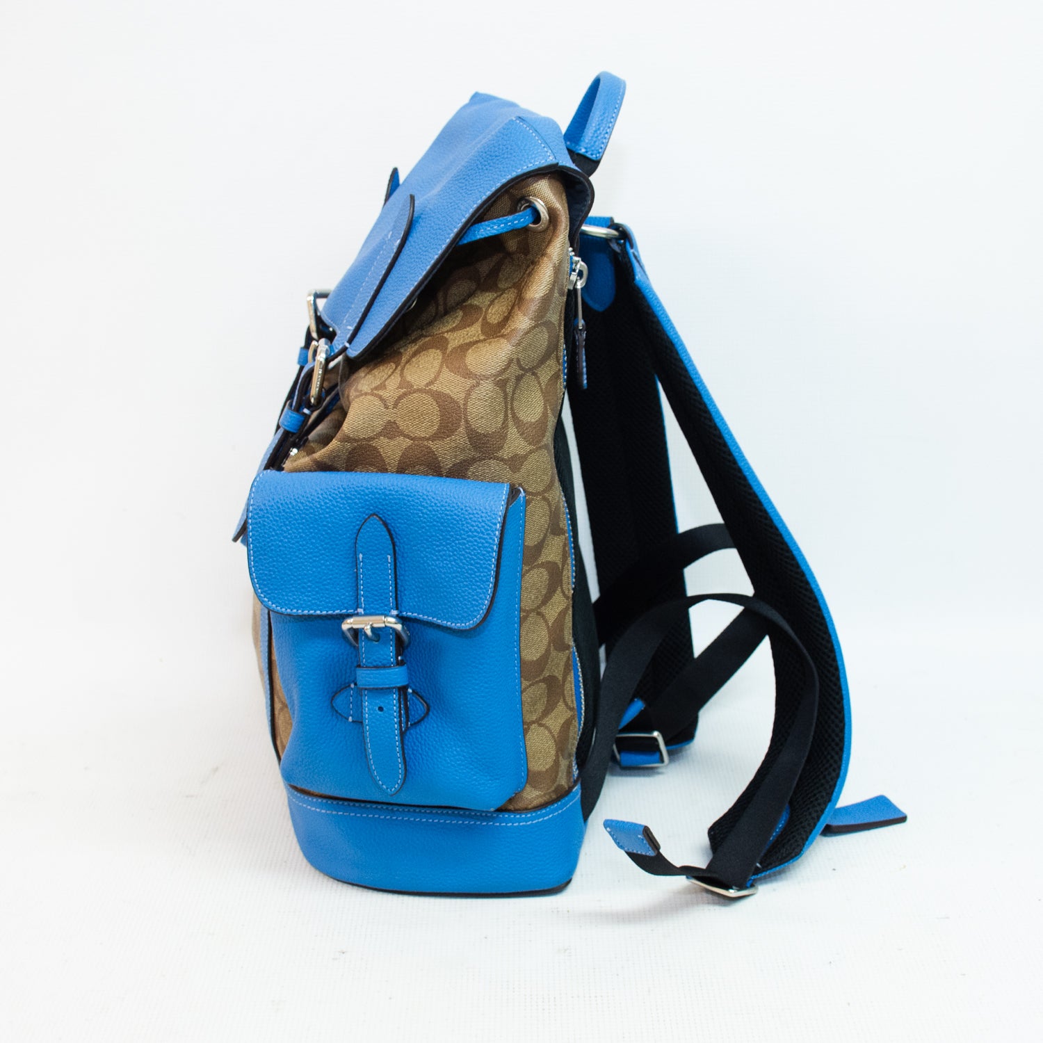 Coach CJ493 Hudson Blue/Brown Backpack