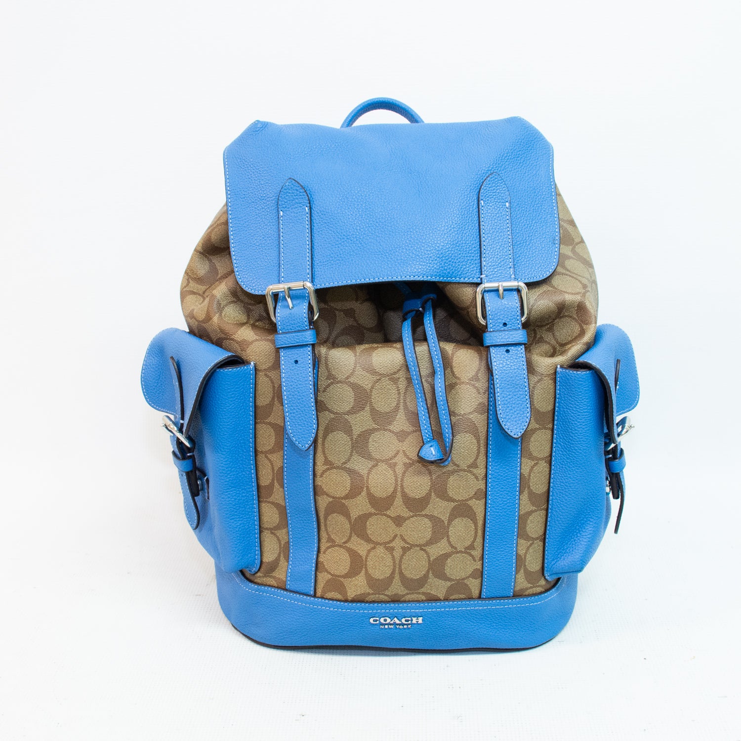 Coach CJ493 Hudson Blue/Brown Backpack