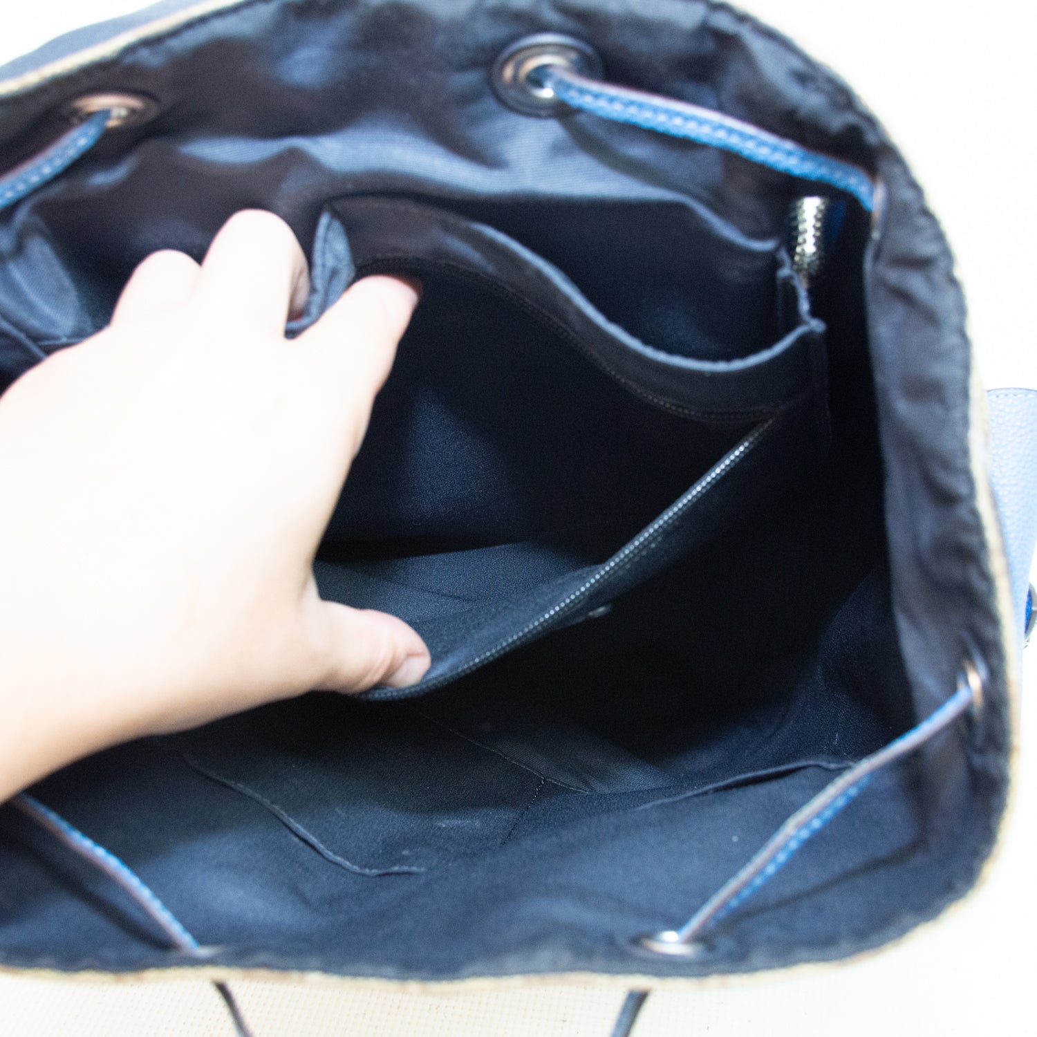 Coach CJ493 Hudson Blue/Brown Backpack
