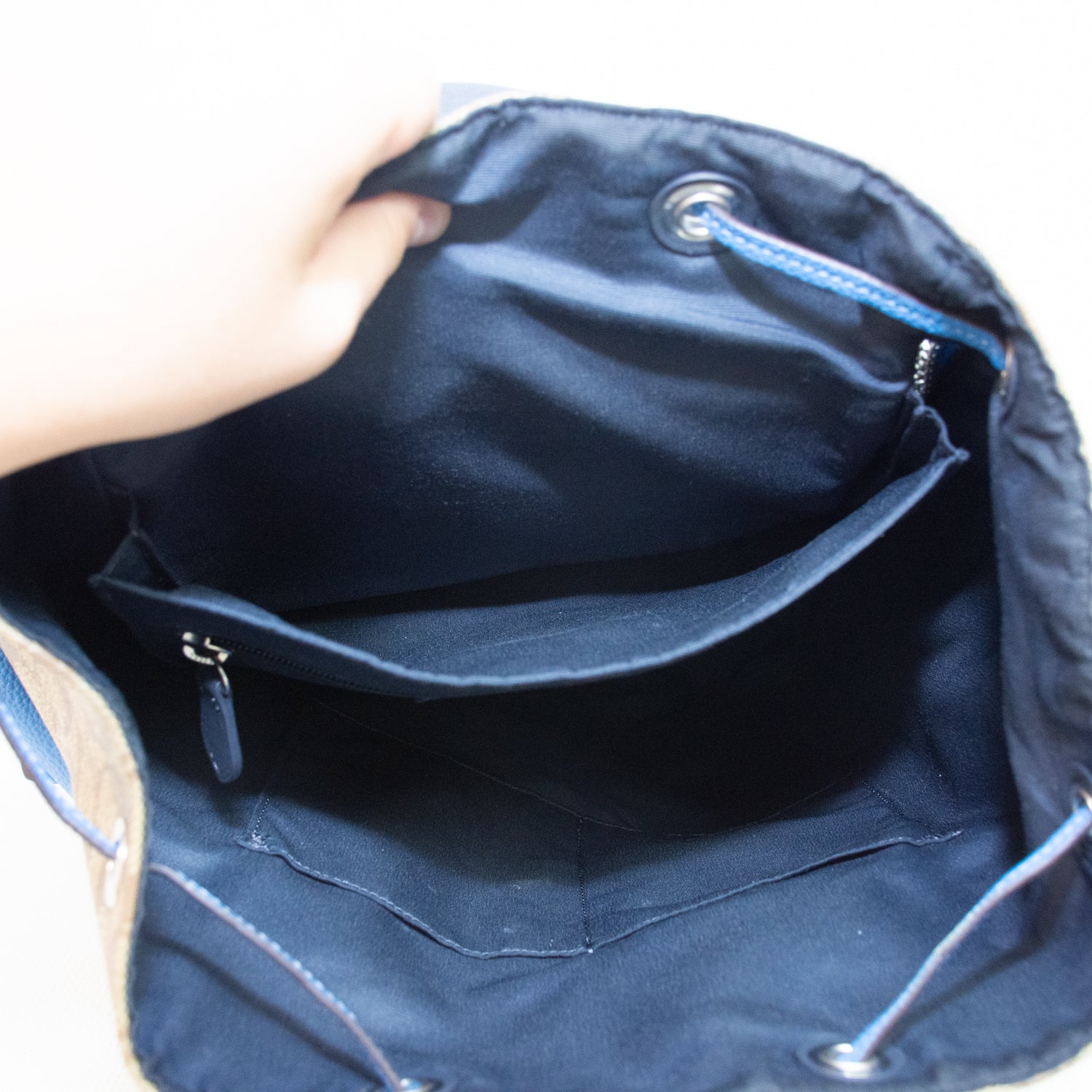 Coach CJ493 Hudson Blue/Brown Backpack