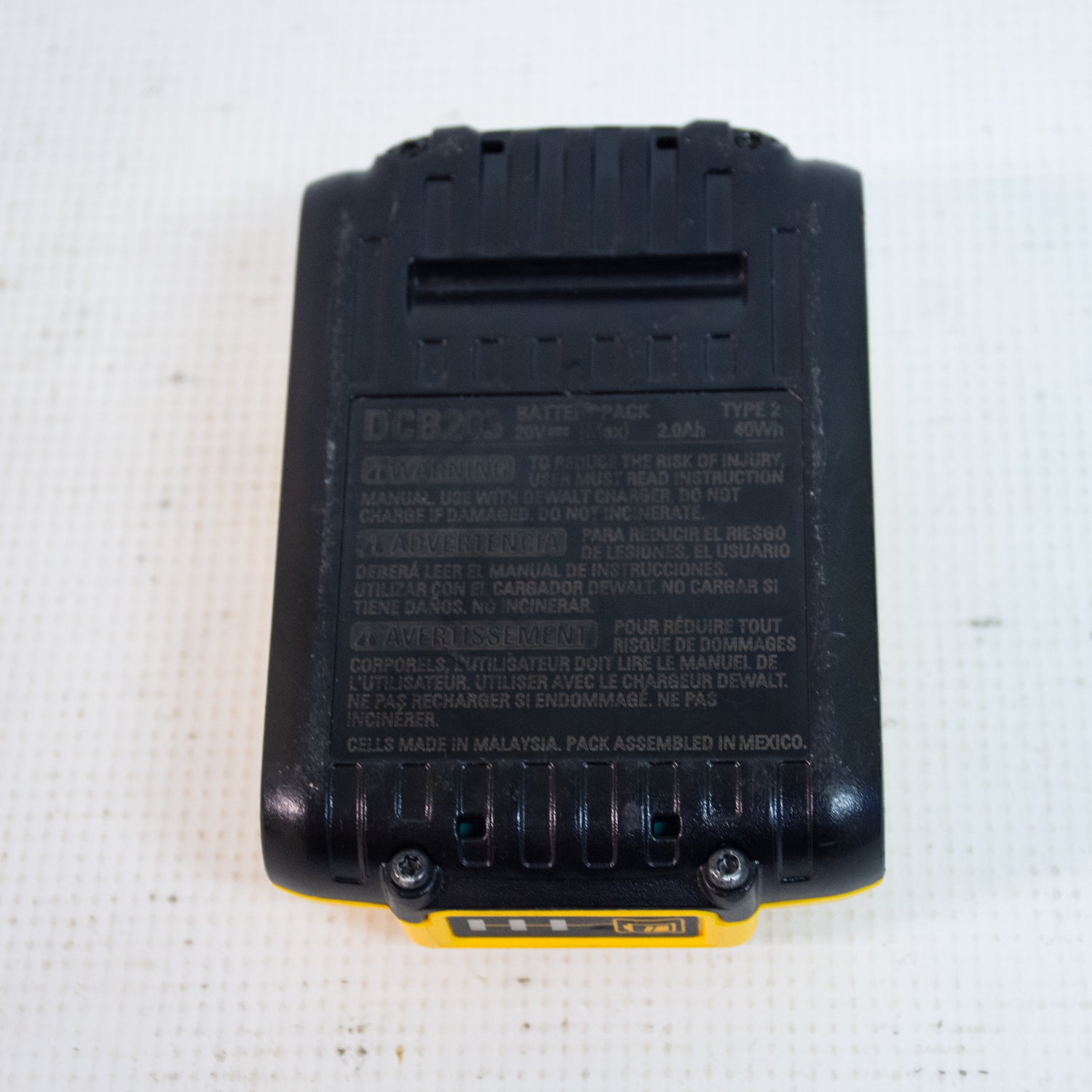 DEWALT DCB203 20V 2Ah Battery