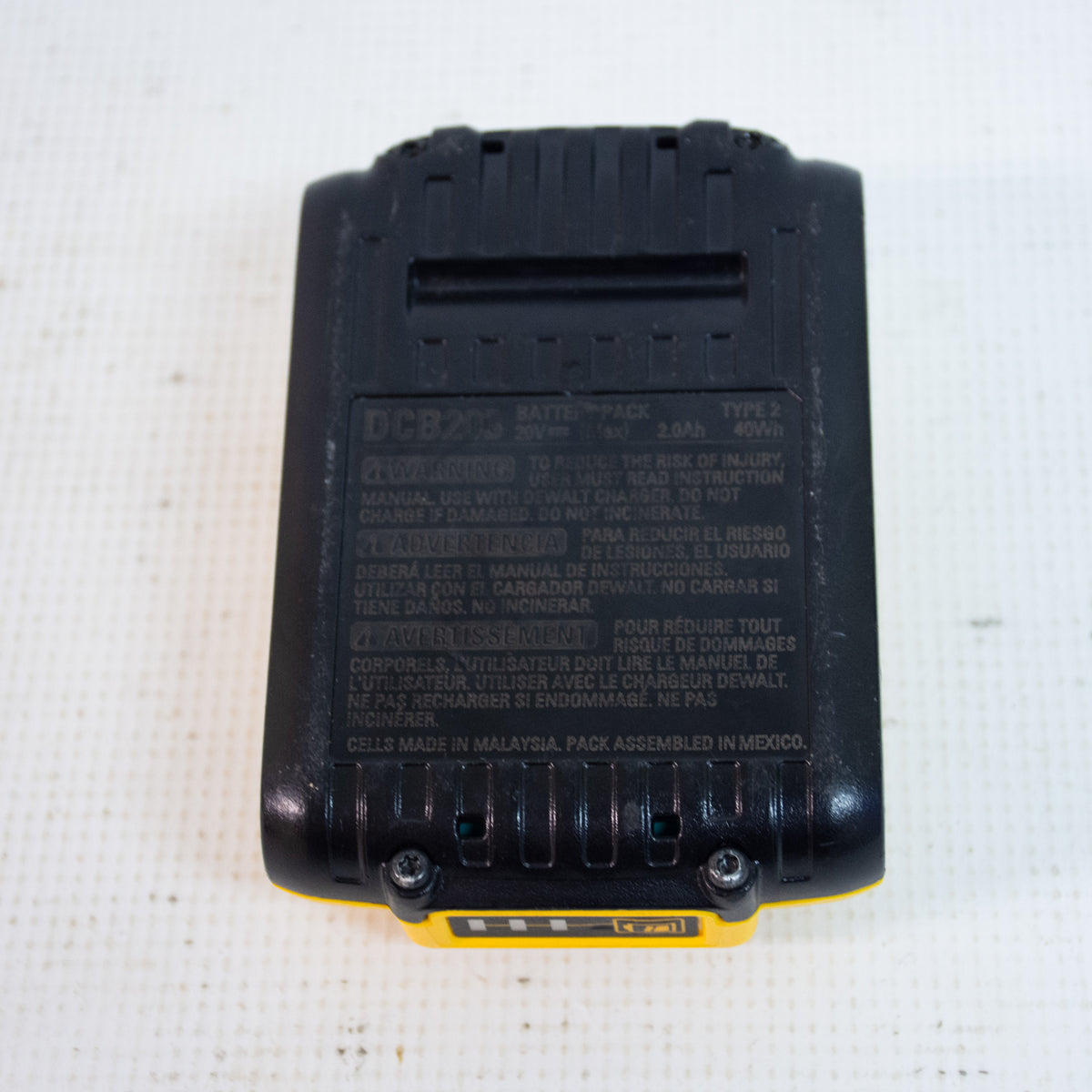 DEWALT DCB203 20V 2Ah Battery