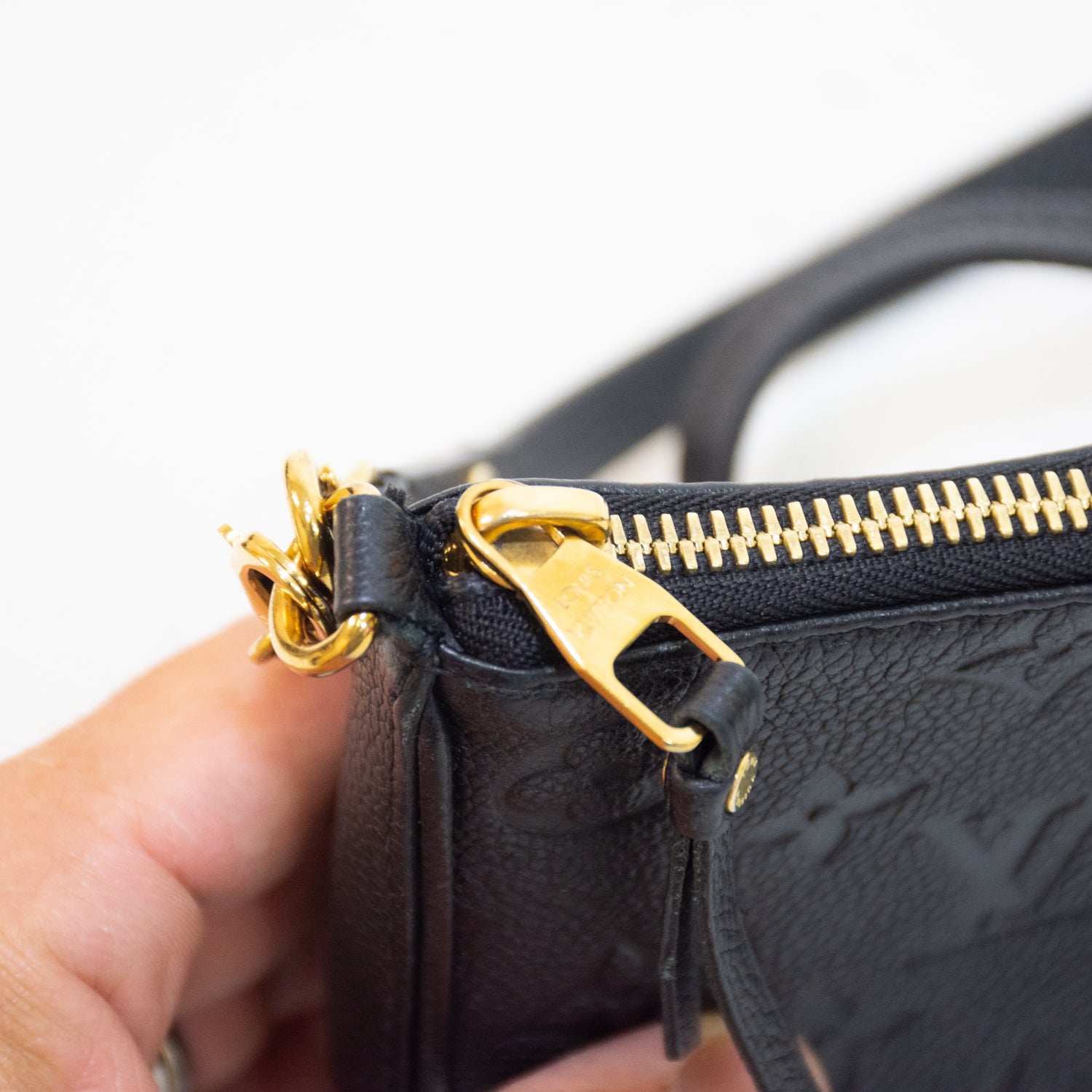 Louis Vuitton Easy Pouch On Strap Monogram Empreinte Leather Shoulder Bag - M80349