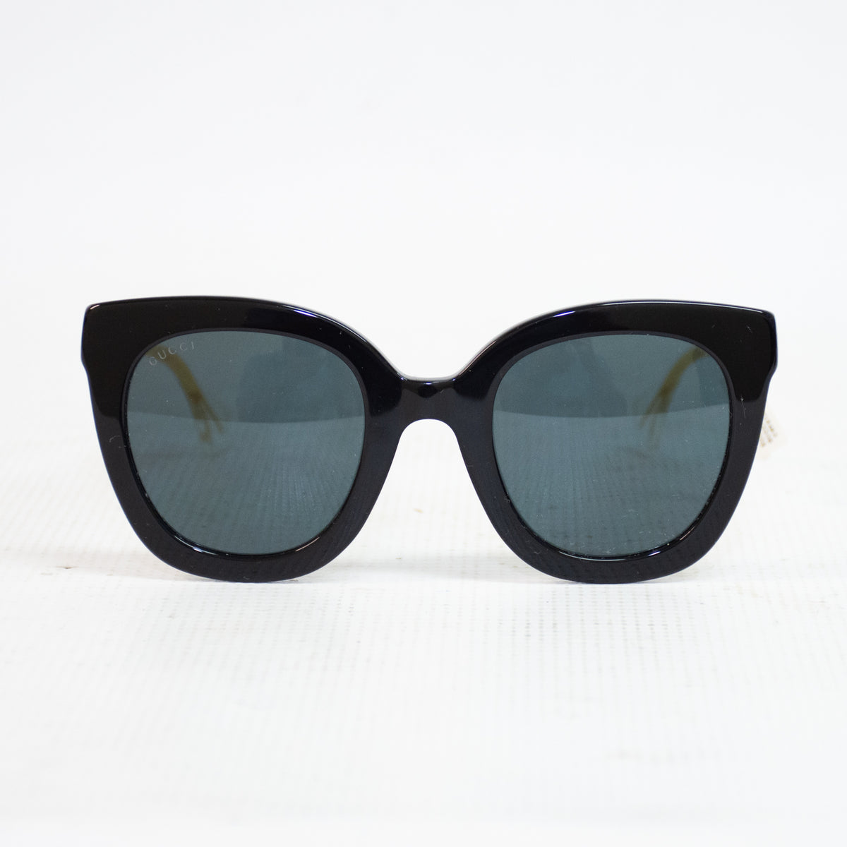 Gucci Black Crystal Grey Cat Eye Sunglasses - 0564SN