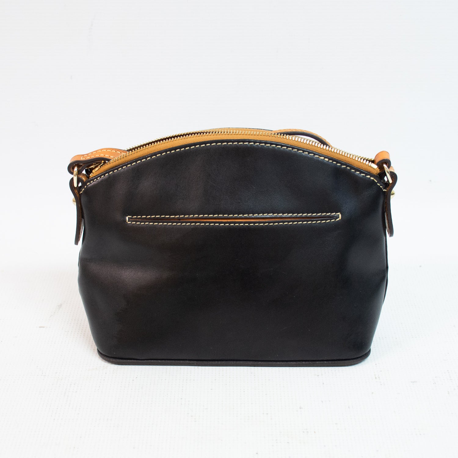 Dooney & Bourke Dome Black Leather Cross Body Bag