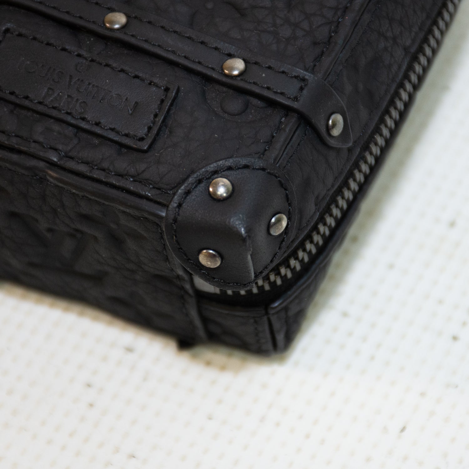 Louis Vuitton Monogram Taurillon Soft Trunk Charm Bag - M00850