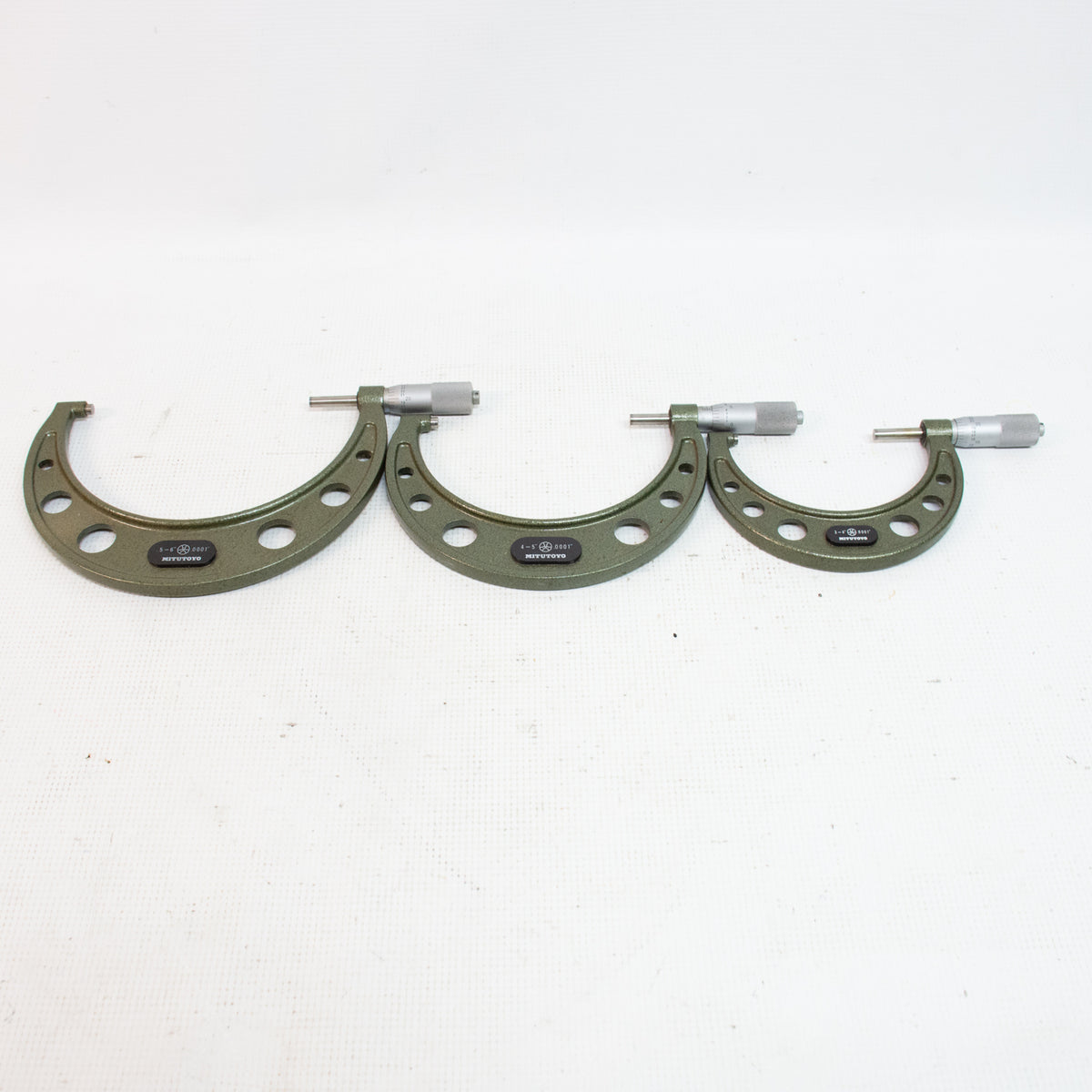 Mitutoyo 6pcs Mechanical Outside Micrometer - 103-113
