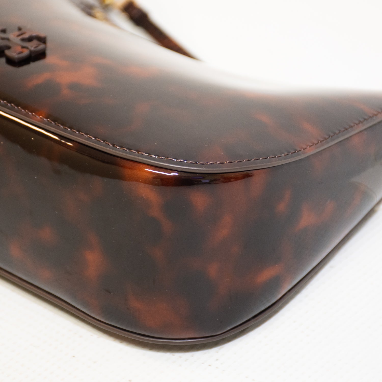 Tory Burch Patent Tortoise Convertible Shoulder Bag - 188229