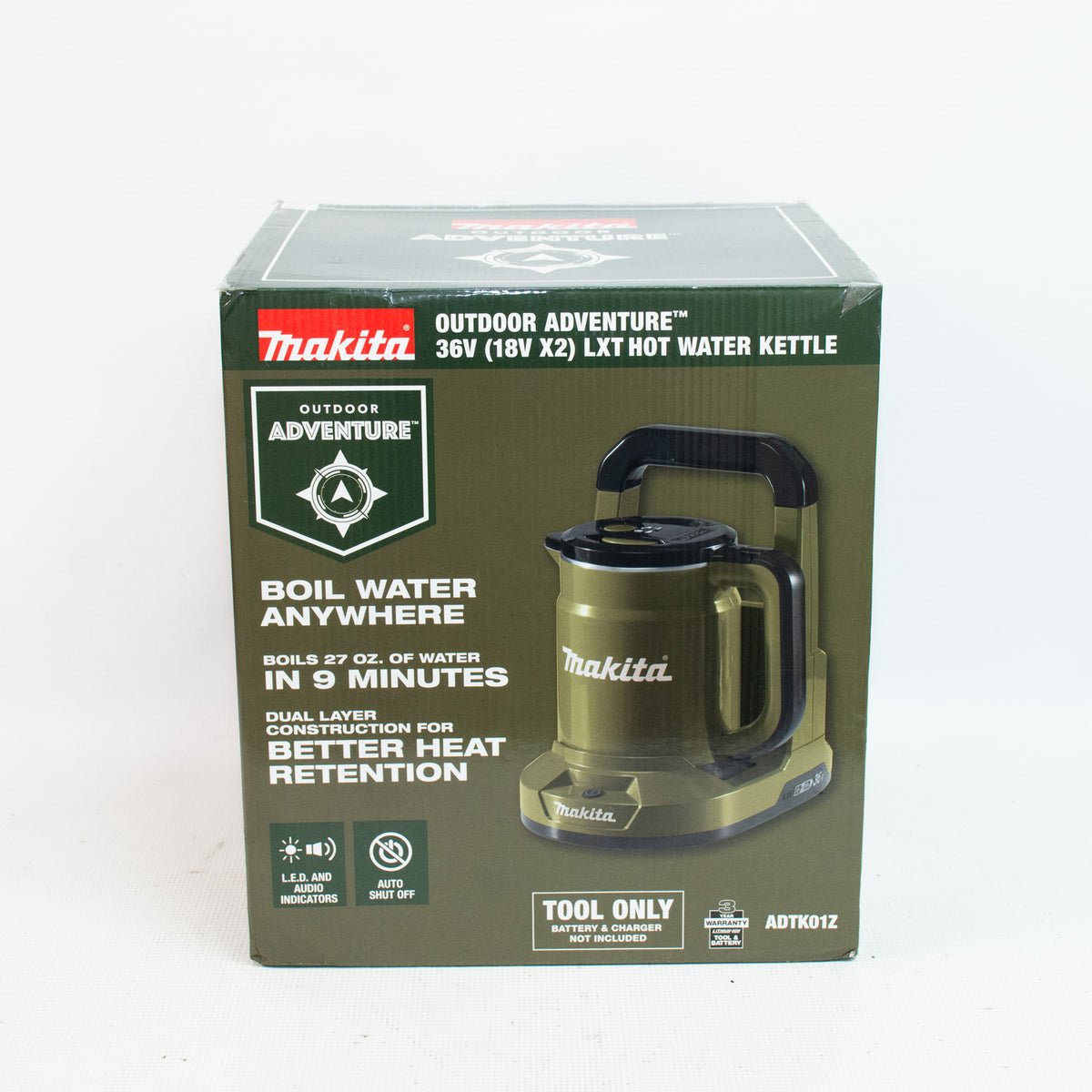 Makita ADTK01Z Outdoor Adventure 36V LXT Hot Water Kettle