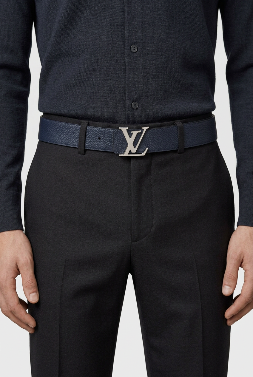Louis Vuitton Taurillon Leather LV Belt - M0532
