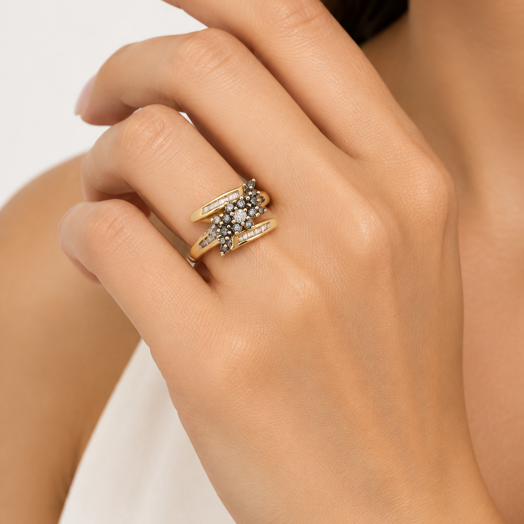10K Yellow Gold Diamond Ring - 0.63 CTTW