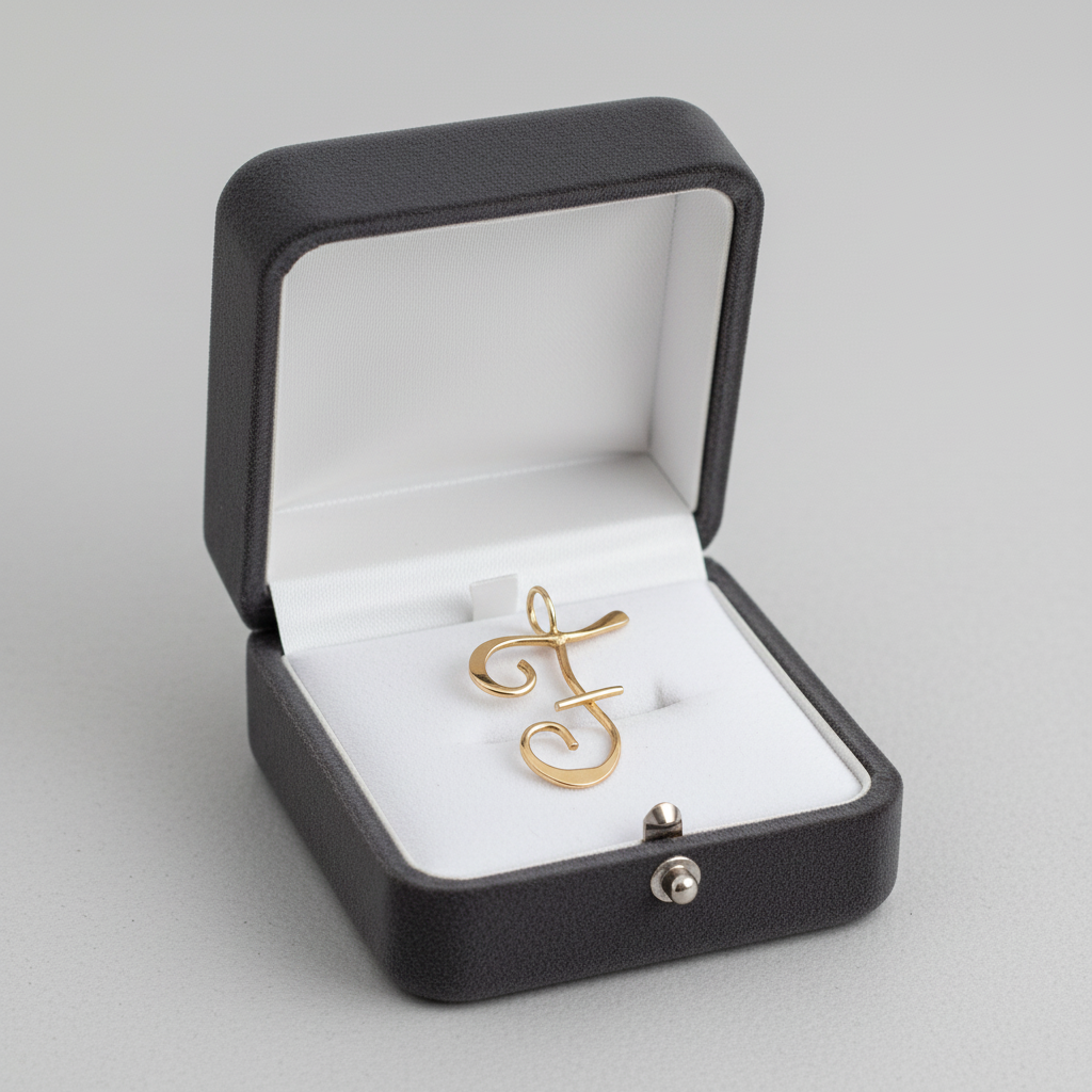 14K Yellow Gold Letter 