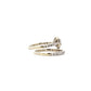 14K White Gold Diamond Engagement & Wedding Ring Set - 2.0ct