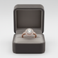 14K Rose Gold Diamond Women's Ring - 0.98ct