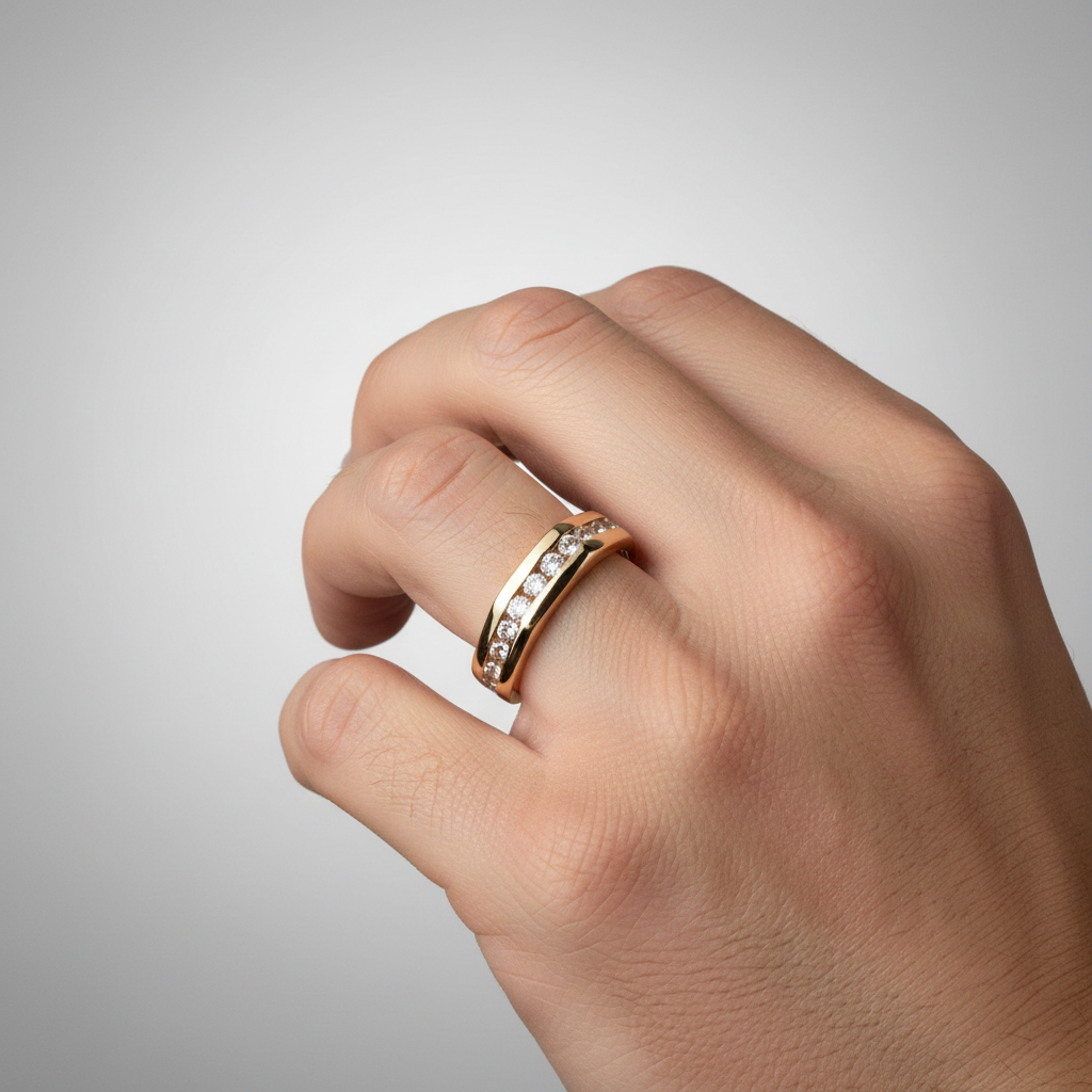 14K Yellow Gold Diamond Ring - 0.48ct