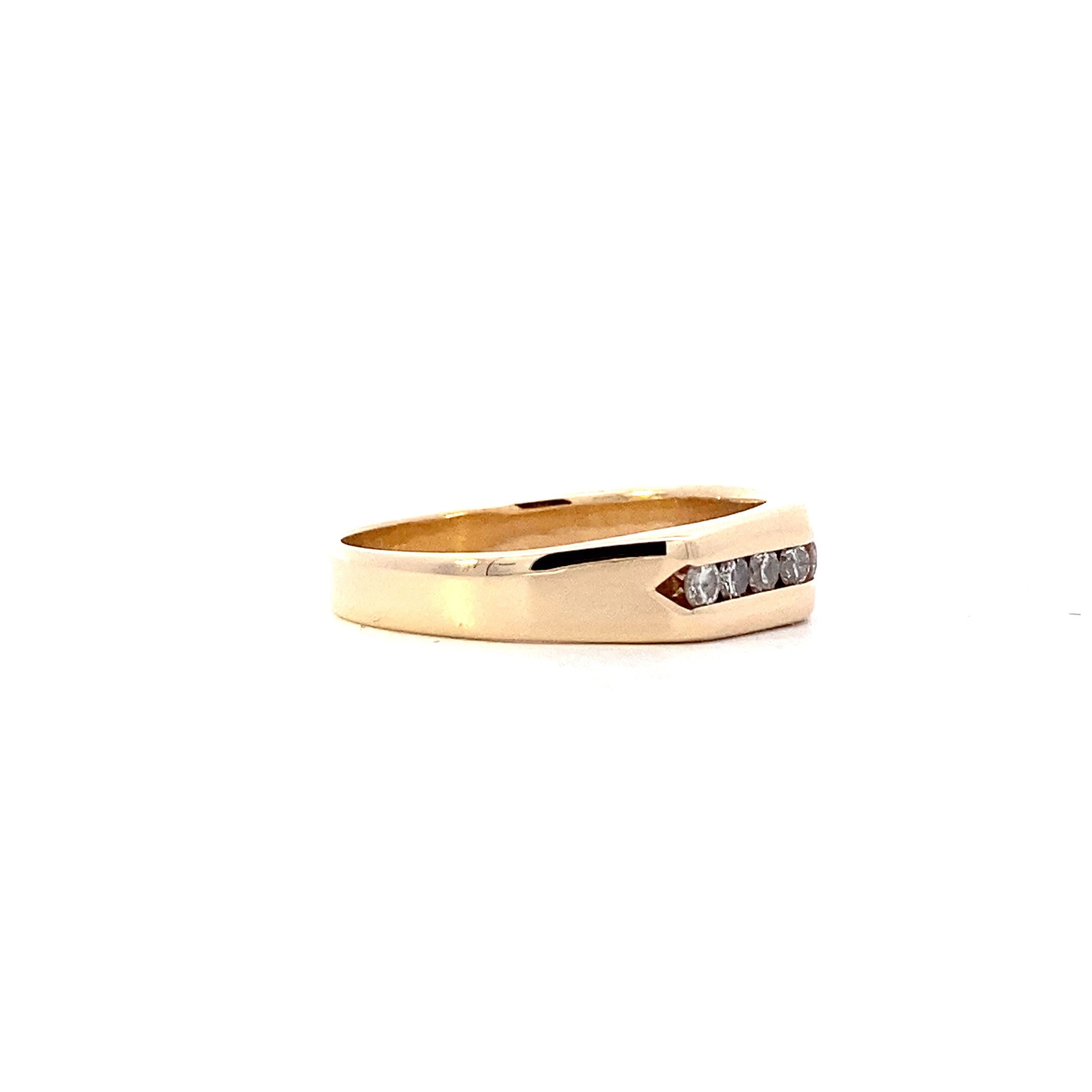 14K Yellow Gold Diamond Ring - 0.48ct