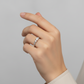14K White Gold Diamond Women's Ring - 0.46ct
