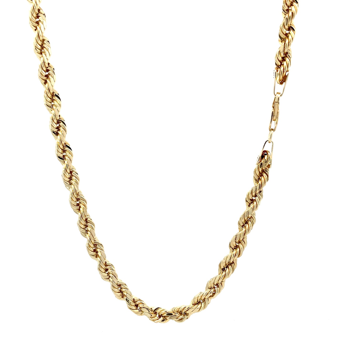 14K Yellow Gold 22.25" Hollow Rope Chain