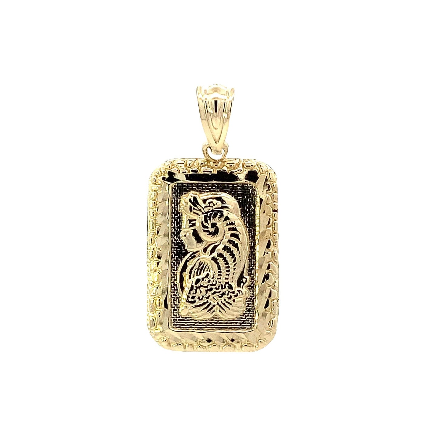 10K Yellow Gold Lady Fortuna Pendant