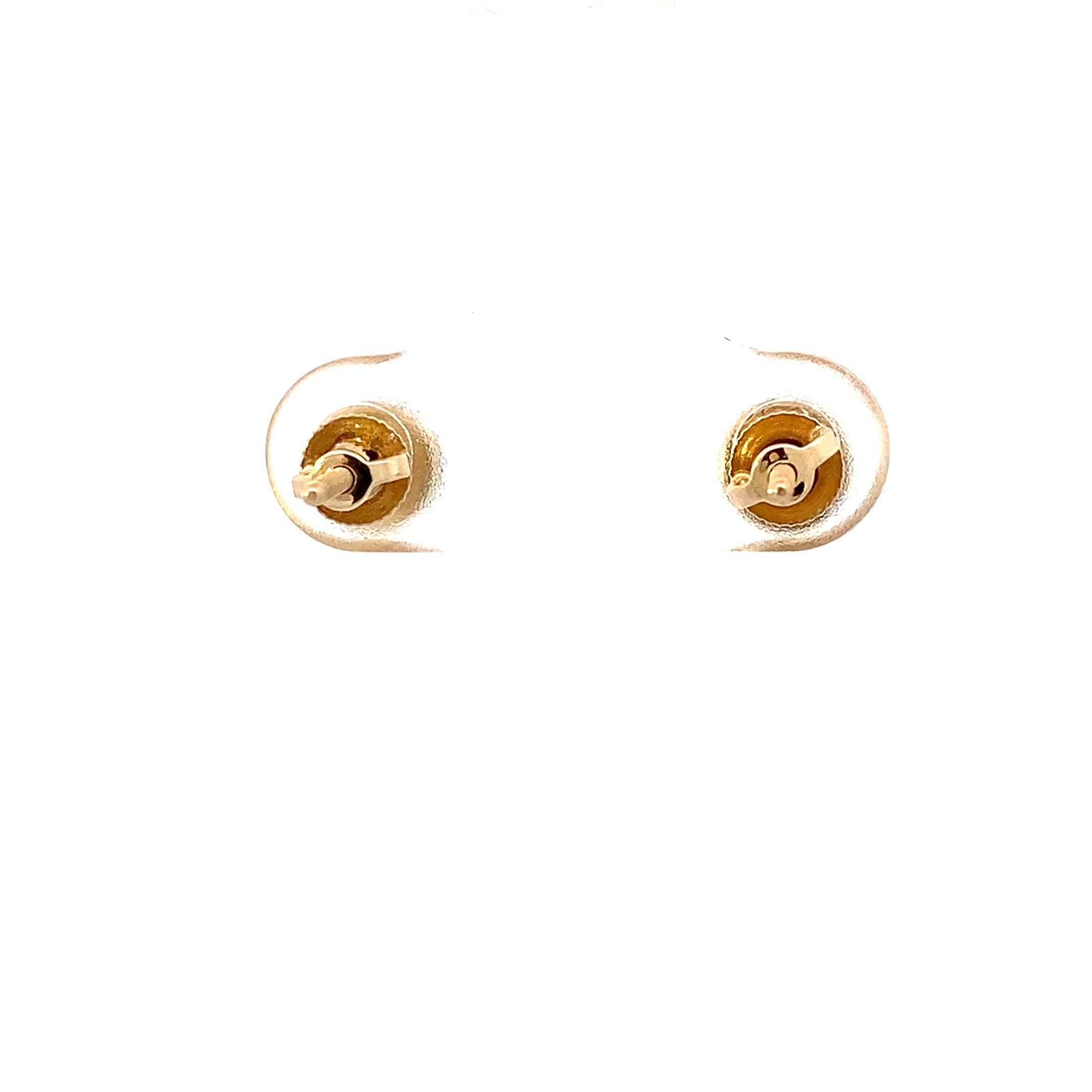 New 10K Yellow Gold Diamond Stud Earrings - 0.07ct