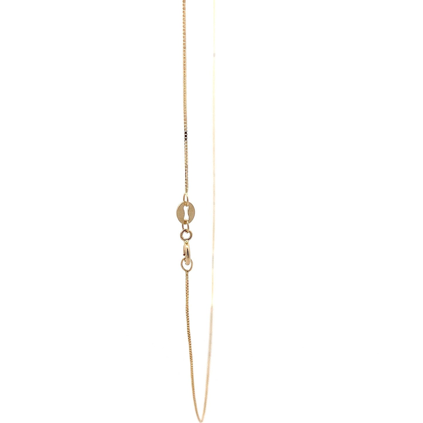 New 14K Yellow Gold 13" Box Chain