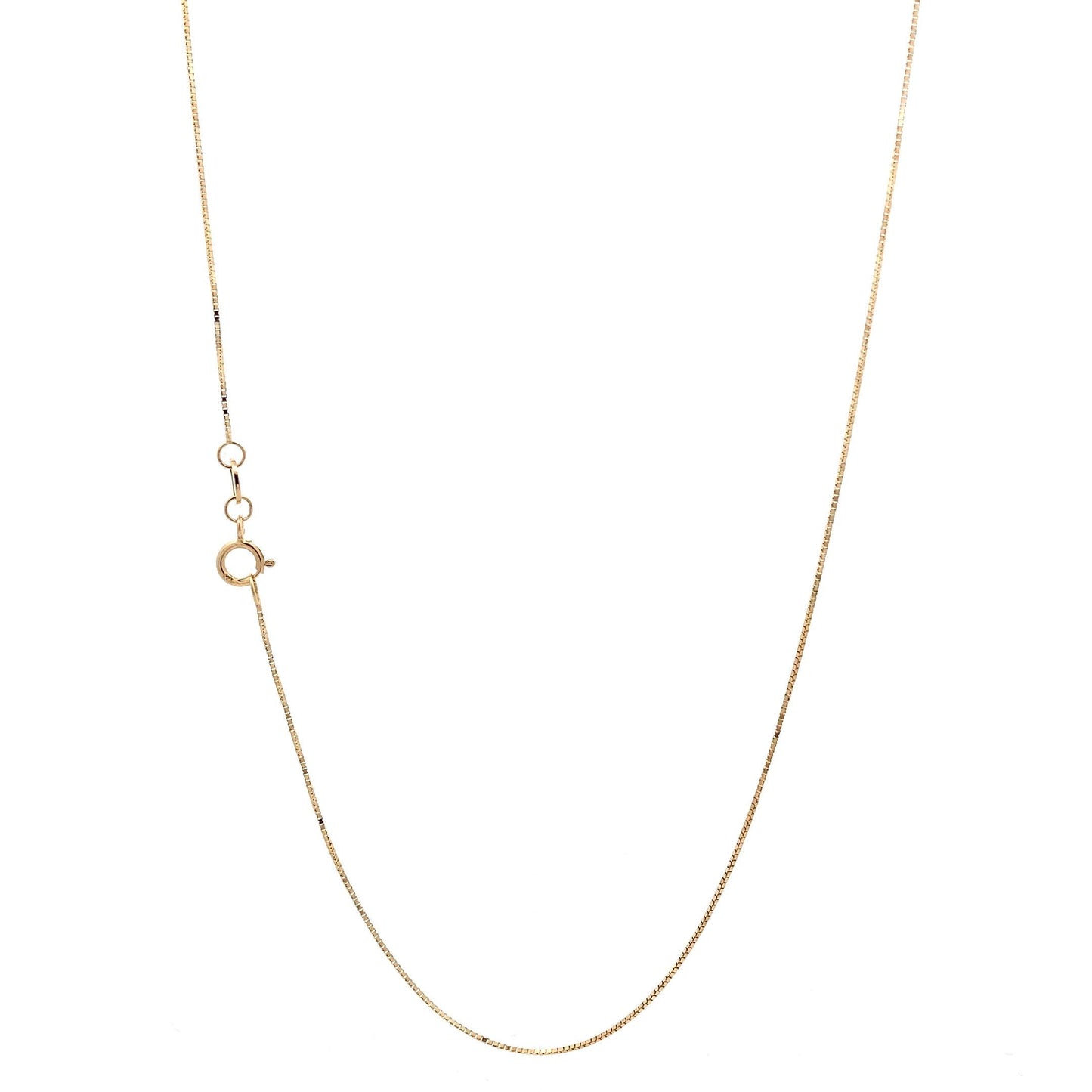 New 14K Yellow Gold 13" Box Chain